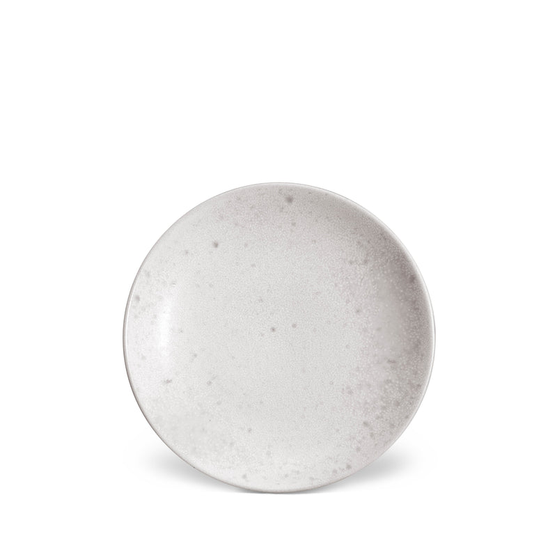 Terra Bread and Butter Plate in Stone - Hand-Crafted from Porcelain and Glazed Meticulously - Organic Shape