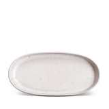 Medium Terra Oval Platter in Stone - Hand-Crafted from Porcelain and Glazed Meticulously - Organic Shape