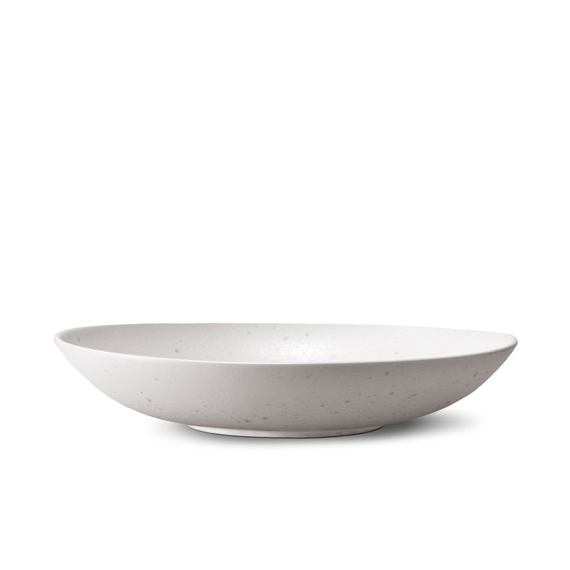 Large Terra Coupe Bowl in Stone - Hand-Crafted from Porcelain and Glazed Meticulously - Organic Shape