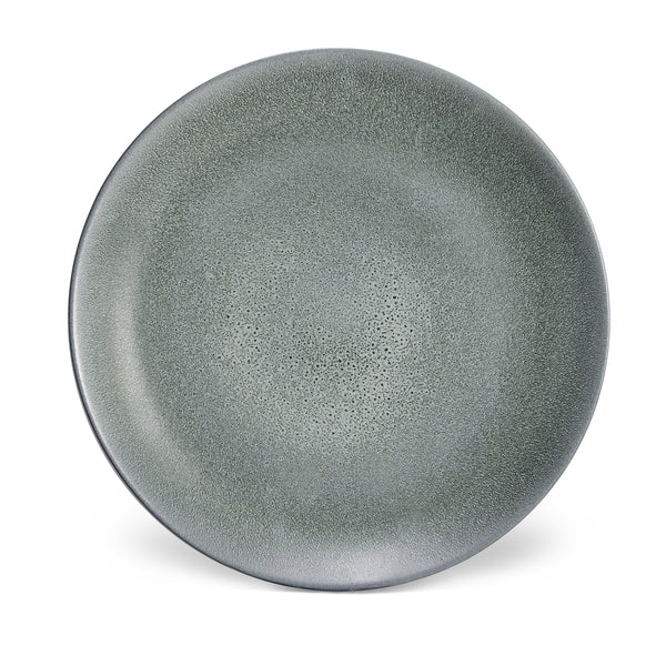 Terra Charger in Seafoam by L'OBJET - Hand-Crafted from Porcelain and Glazed Meticulously - Organic Shape