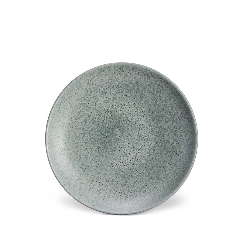 Terra Dessert Plate in Seafoam by L'OBJET - Hand-Crafted from Porcelain and Glazed Meticulously - Organic Shape
