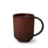Terra Mug in Wine by L'OBJET - Hand-Crafted from Porcelain and Glazed Meticulously - Organic Shape