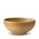 Large Terra Salad and Ramen Bowl in Leather by L'OBJET - Hand-Crafted from Porcelain and Glazed Meticulously - Organic Shape
