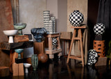 Group of handmade porcelain decorative bowls and vases from Tokasu, Damier and Terra collections.