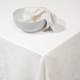 Linen Sateen Tablecloth - Ecru
